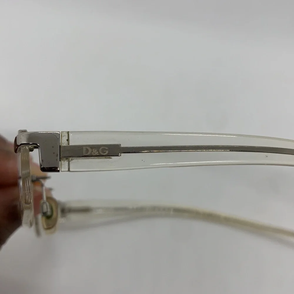 Dolce & Gabbana Glasses Clear Silver Made in Italy 4128 H66 51 16 135 Office